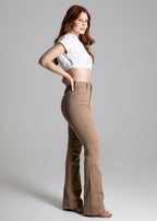 Calça Sarja Sawary Boot Cut - 274346 BEGE