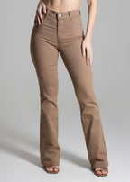 Calça Sarja Sawary Boot Cut - 274346 BEGE