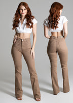 Calça Sarja Sawary Boot Cut - 274346 BEGE