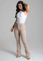 Calça Sarja Sawary Boot Cut - 274683 BEGE