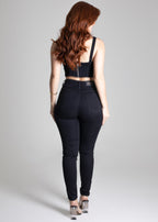 Calça Sarja Sawary Levanta Bumbum - 275004 PRETO