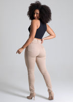 Calça Sarja Sawary Levanta Bumbum - 277777 BEGE