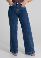 Calça Jeans Sawary Wide Leg - 279571 AZUL