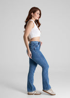 Calça Jeans Sawary Boot Cut Petit - 280584 AZUL