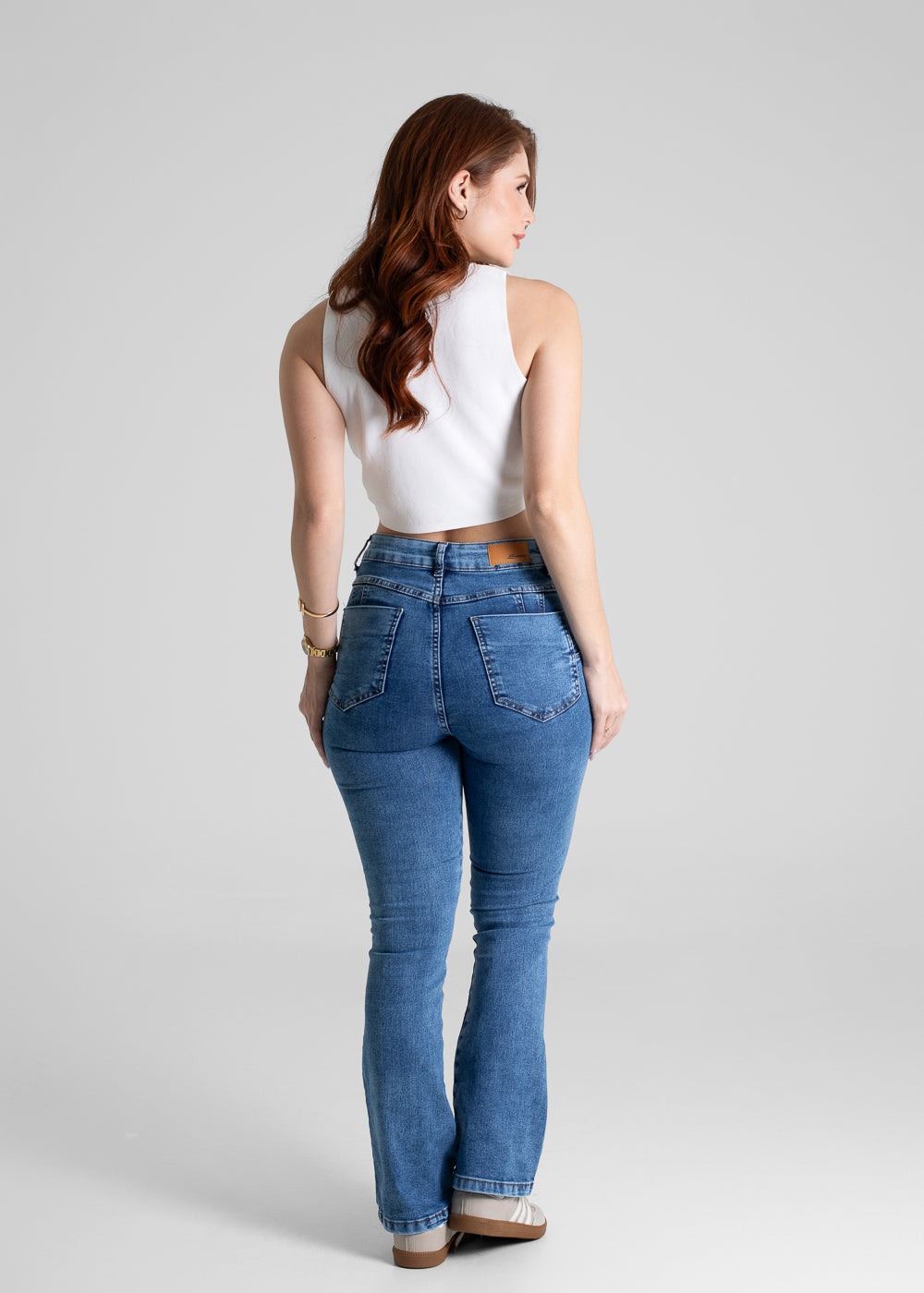 Calça Jeans Sawary Boot Cut Petit - 280584 AZUL