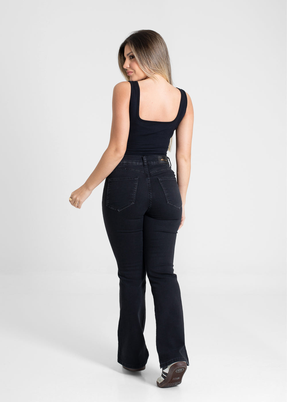 Calça Jeans Sawary Boot Cut - 280809 PRETO