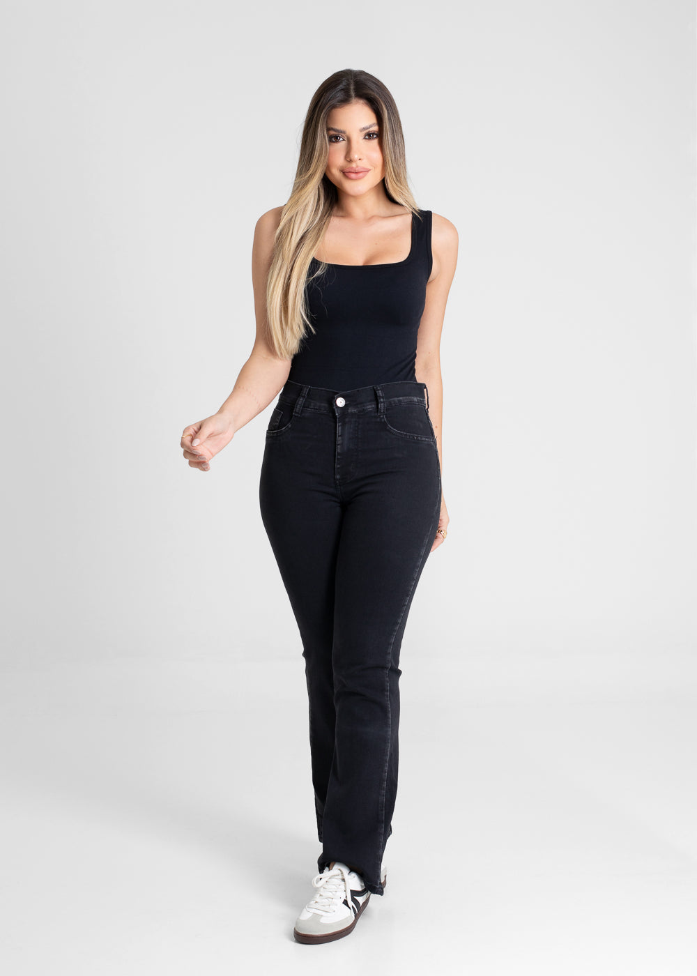 Calça Jeans Sawary Boot Cut - 280809 PRETO