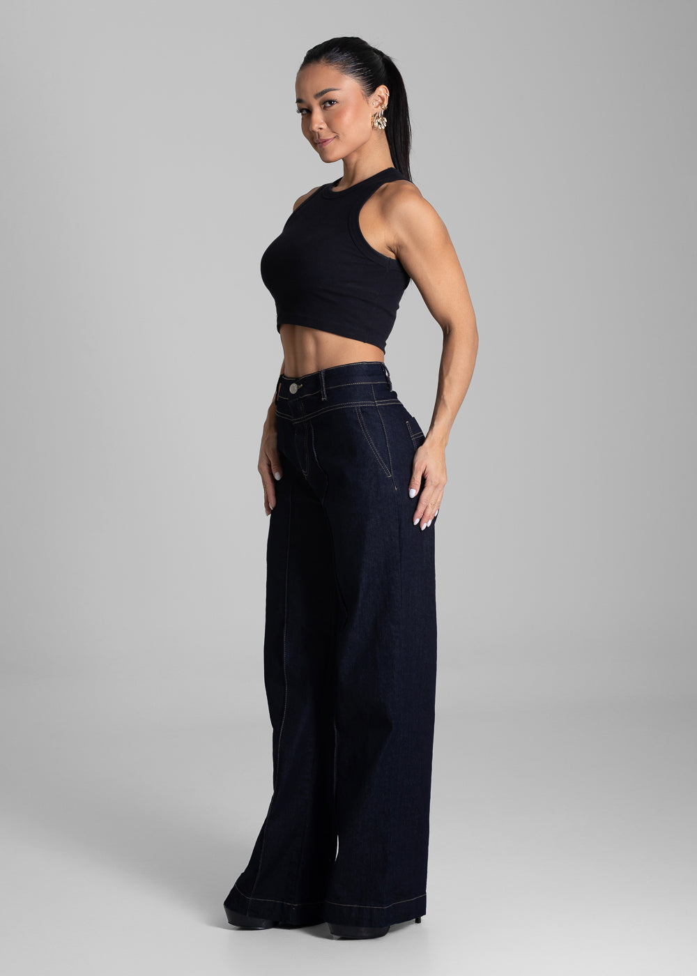 Calça Jeans Sawary Wide Leg - 280926 AZUL