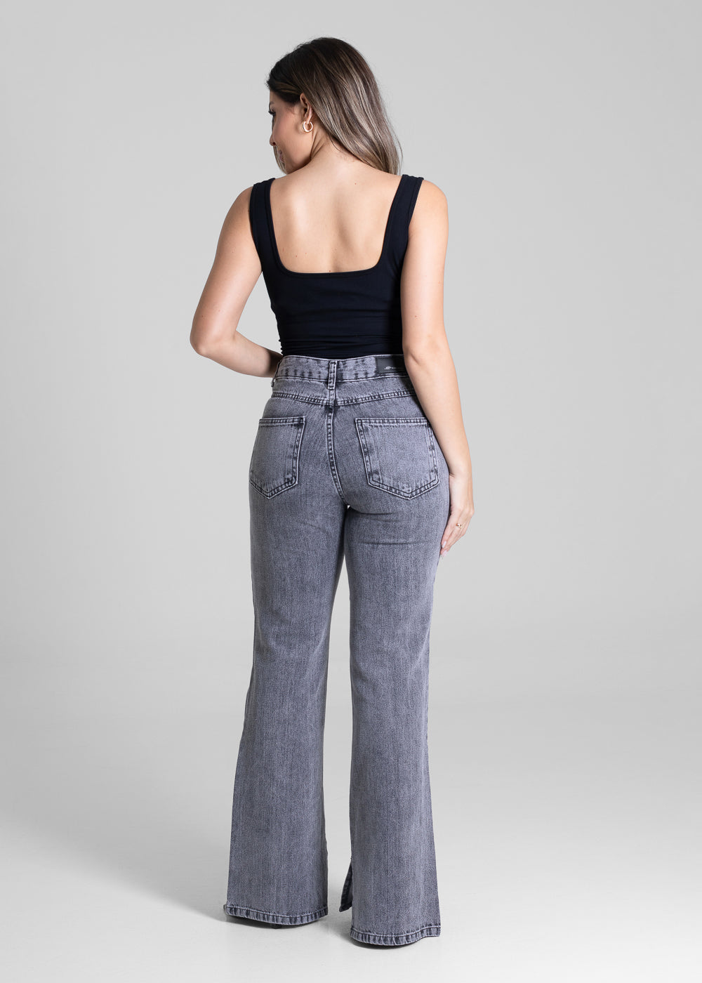 Calça Jeans Sawary Boot Cut - 281407 PRETO