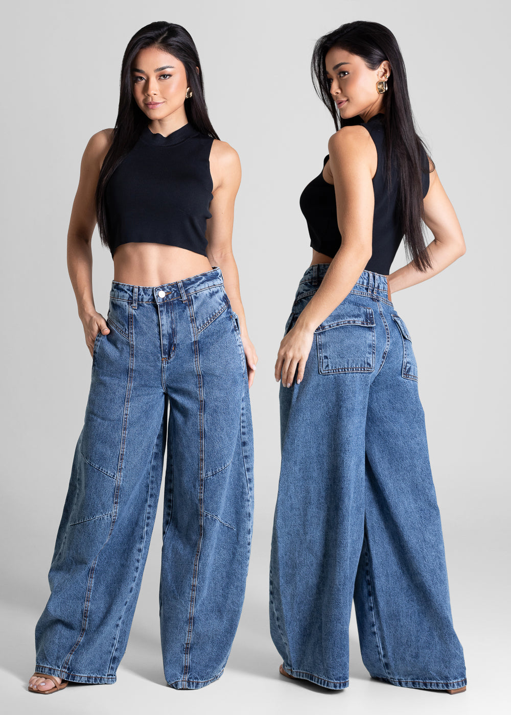 Calça Jeans Sawary Balloon - 283117 AZUL