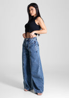 Calça Jeans Sawary Balloon - 283117 AZUL