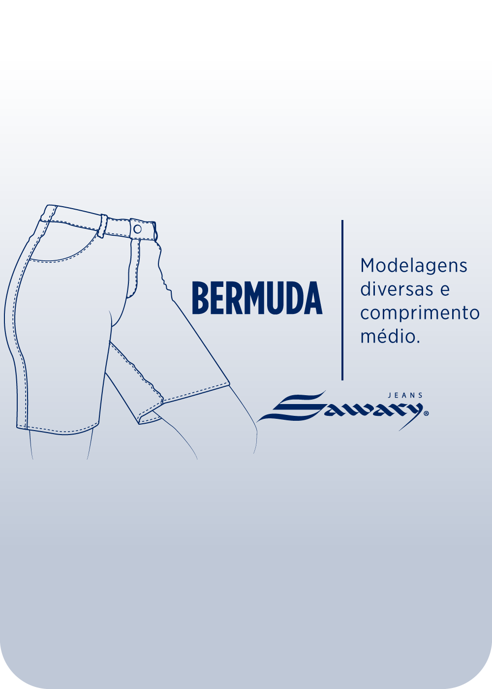 Bermuda Jeans Sawary - 281382 AZUL