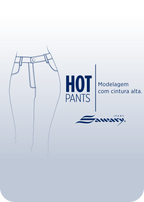 Calça Jeans Sawary Hot Pants - 265185 AZUL