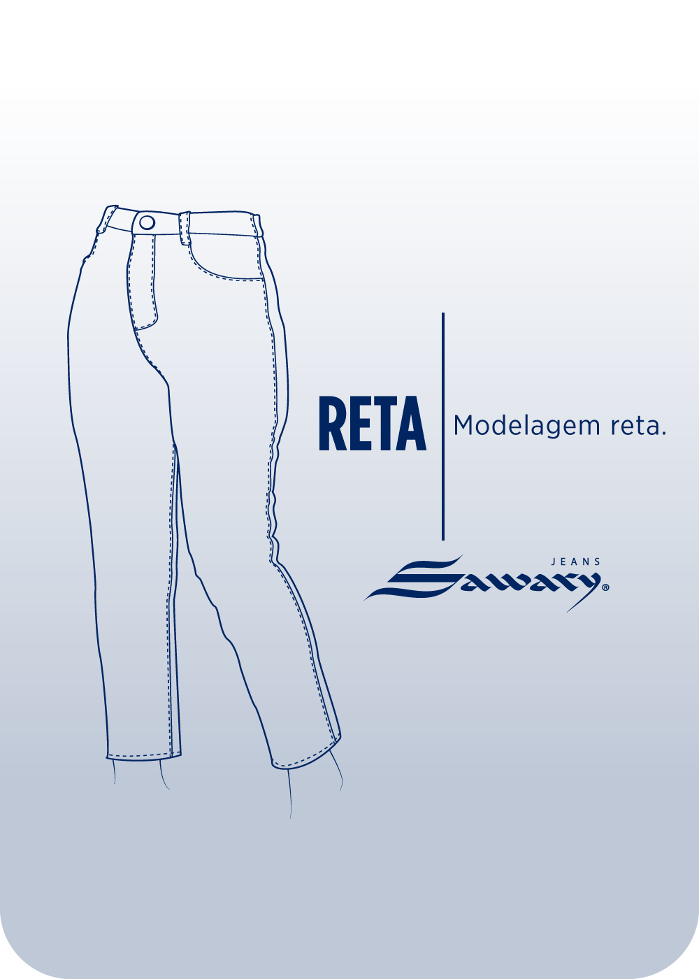 Calça Jeans Sawary Reta - 281571 AZUL