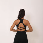Conjunto Fitness Cintura Alta Preto